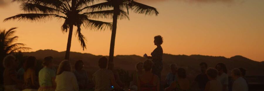 Meditação ao pôr do sol